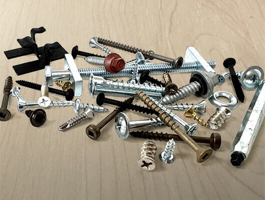 Variety of screws